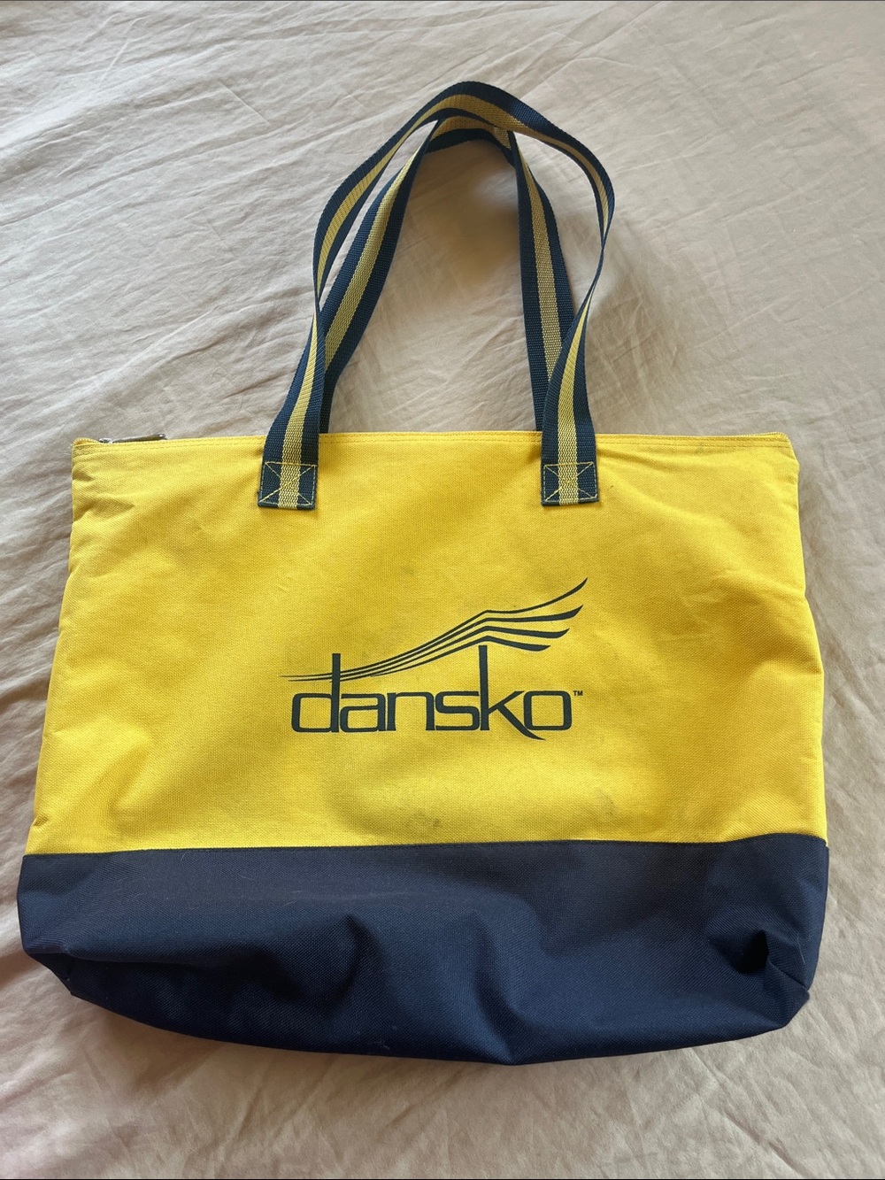 vintage Dansko zipping Canvas Messenger Tote